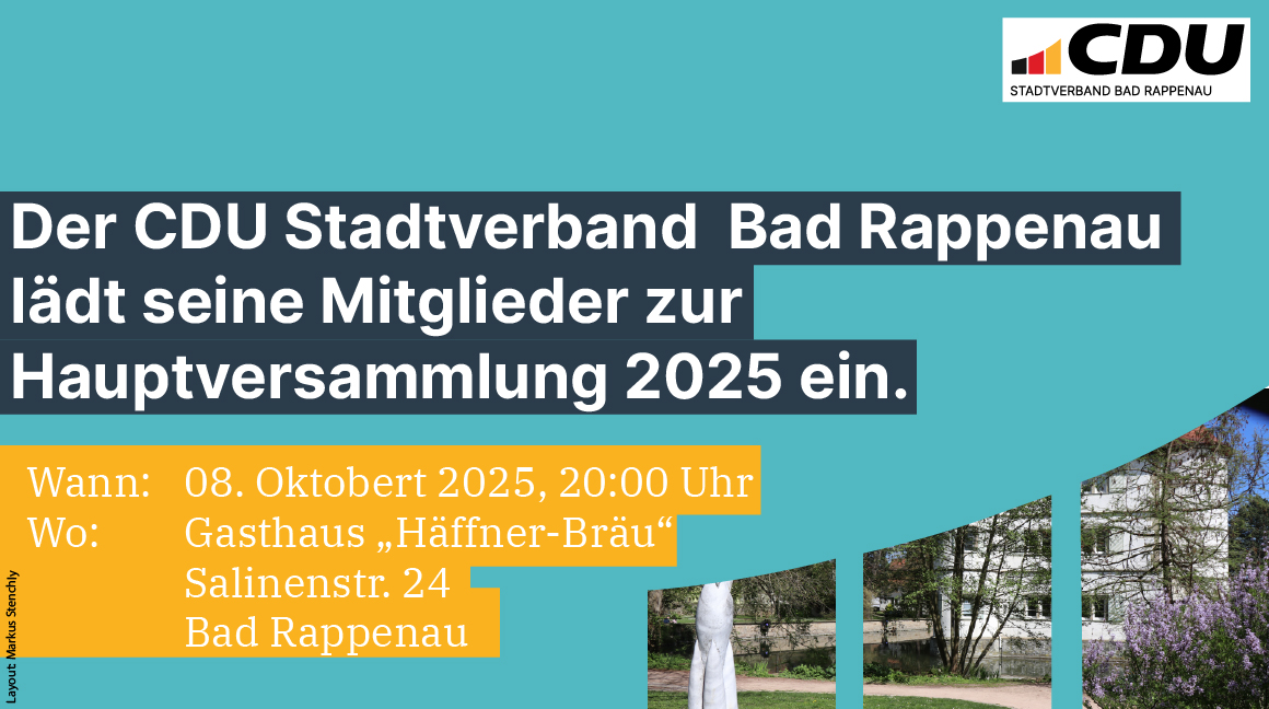 Grafik Einladung Hauptversammlung 2025